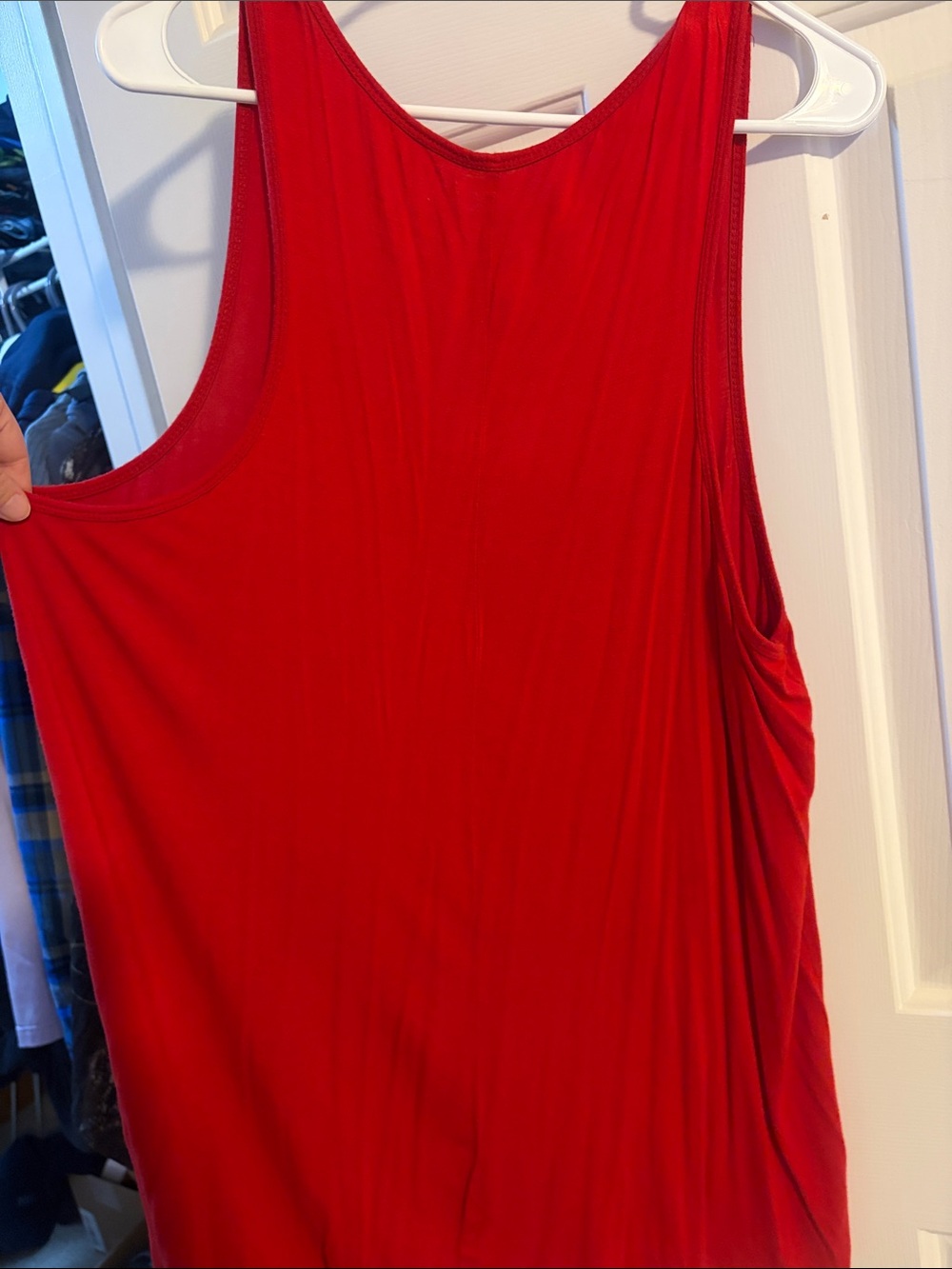 torrid Red Racerback Tank with Gold Script - Picture 2 of 3